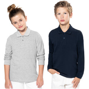 K269 Kids' long-sleeved polo shirt