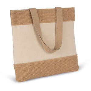 KI0294 Shopping bag in cotton and jute