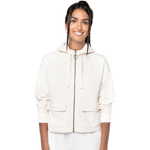 NS409 Ladies’ zipped sweatshirt