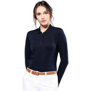 PK203 Ladies' long-sleeved Supima polo shirt