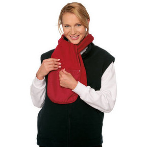 R100 Fleece scarf with pocket