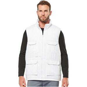 WK607 Padded multi-pocket polycotton vest