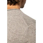 NS910 Men's raw edge merino wool jumper Thumbnail Image