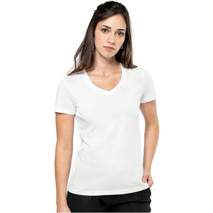 PK305 T-shirt donna Supima scollo a V